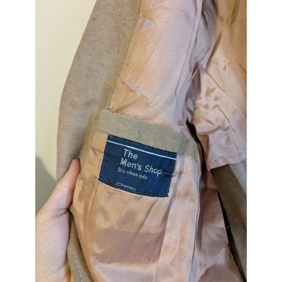 JC Pennys The Men's shop faux seuede wooden button blazer size 38L - Picture 7 of 8